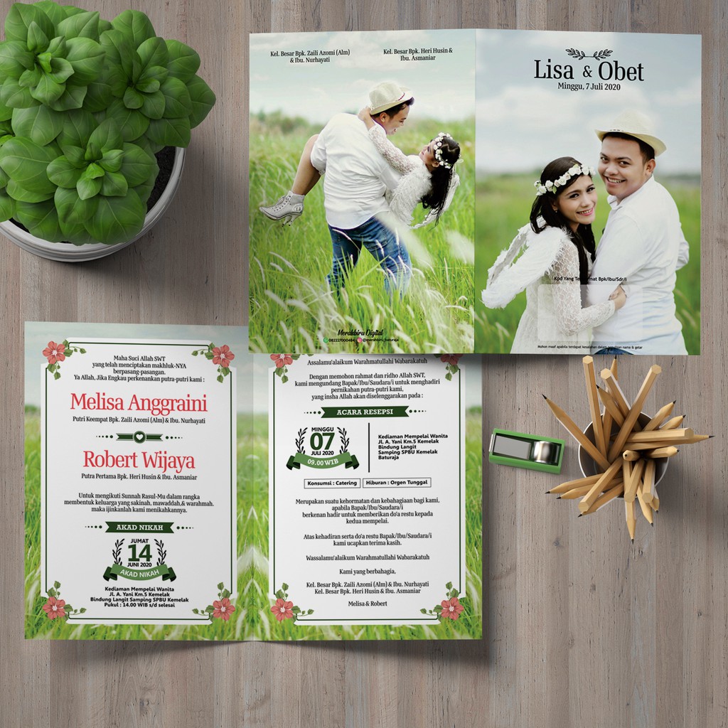 Promo Cetak Undangan Full Colour / BW & Costum Design