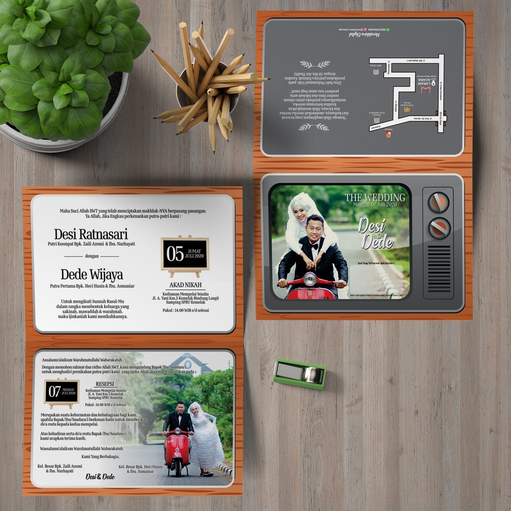 Promo Cetak Undangan Full Colour / BW & Costum Design