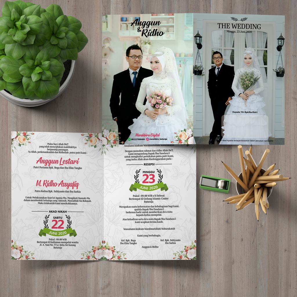 Promo Cetak Undangan Full Colour / BW & Costum Design