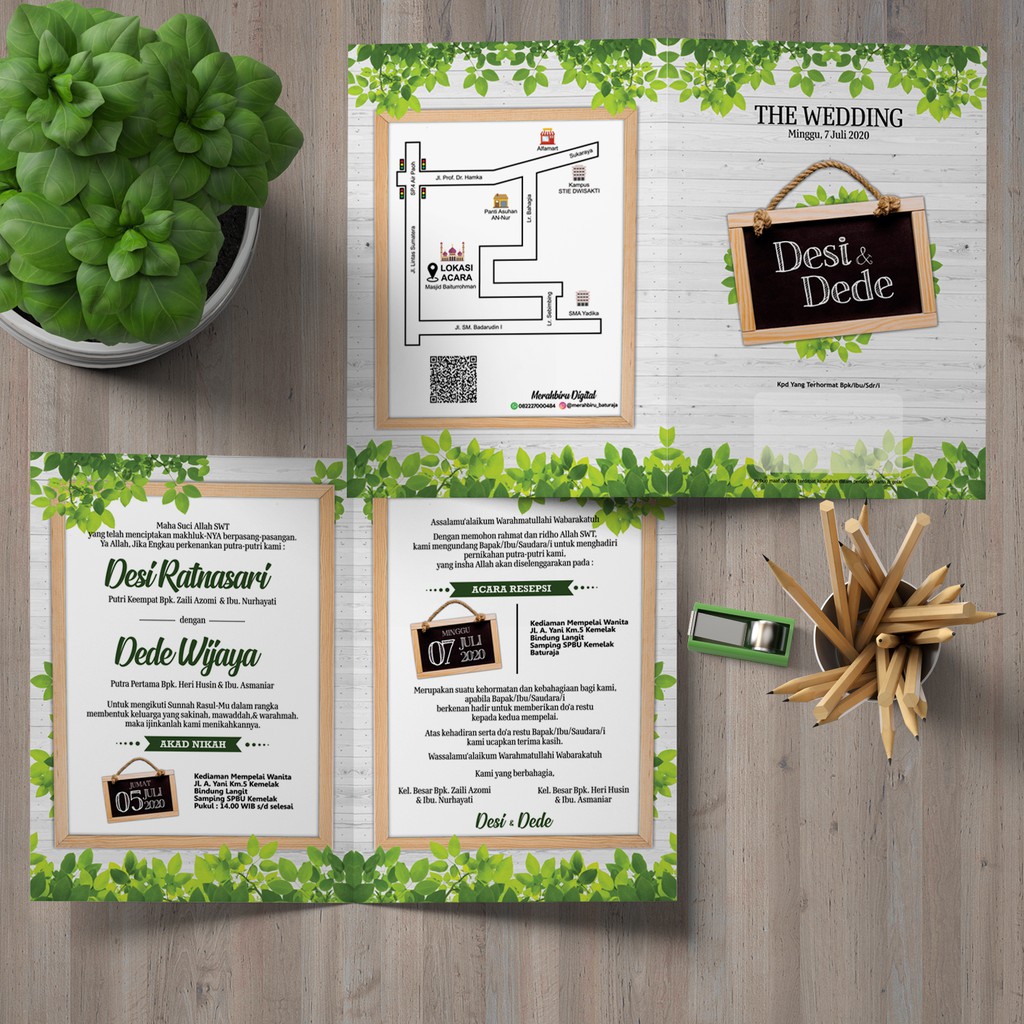 Promo Cetak Undangan Full Colour / BW & Costum Design