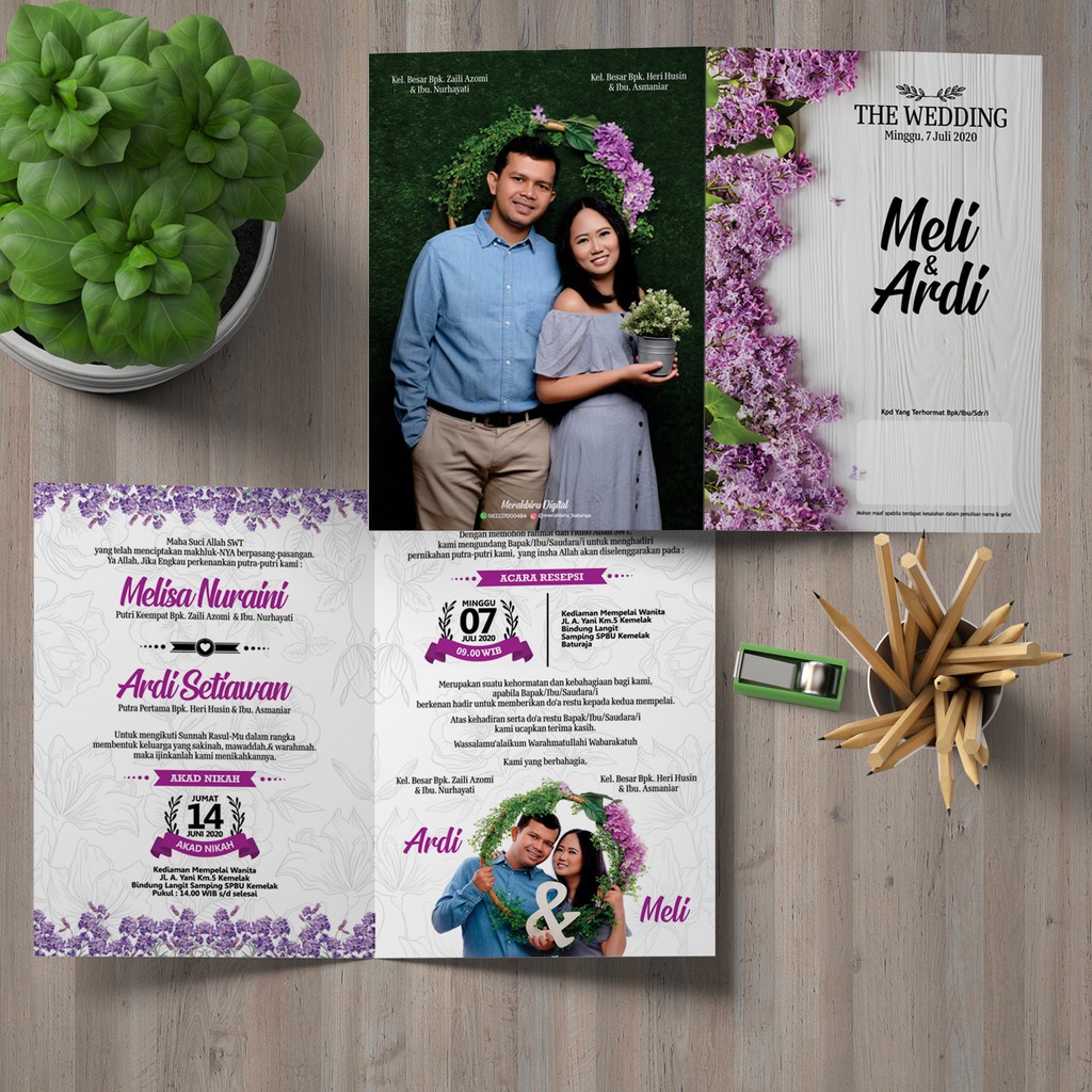 Promo Cetak Undangan Full Colour / BW & Costum Design