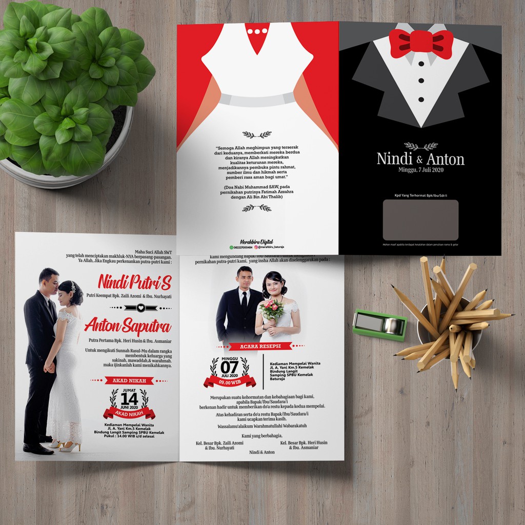 Promo Cetak Undangan Full Colour / BW & Costum Design
