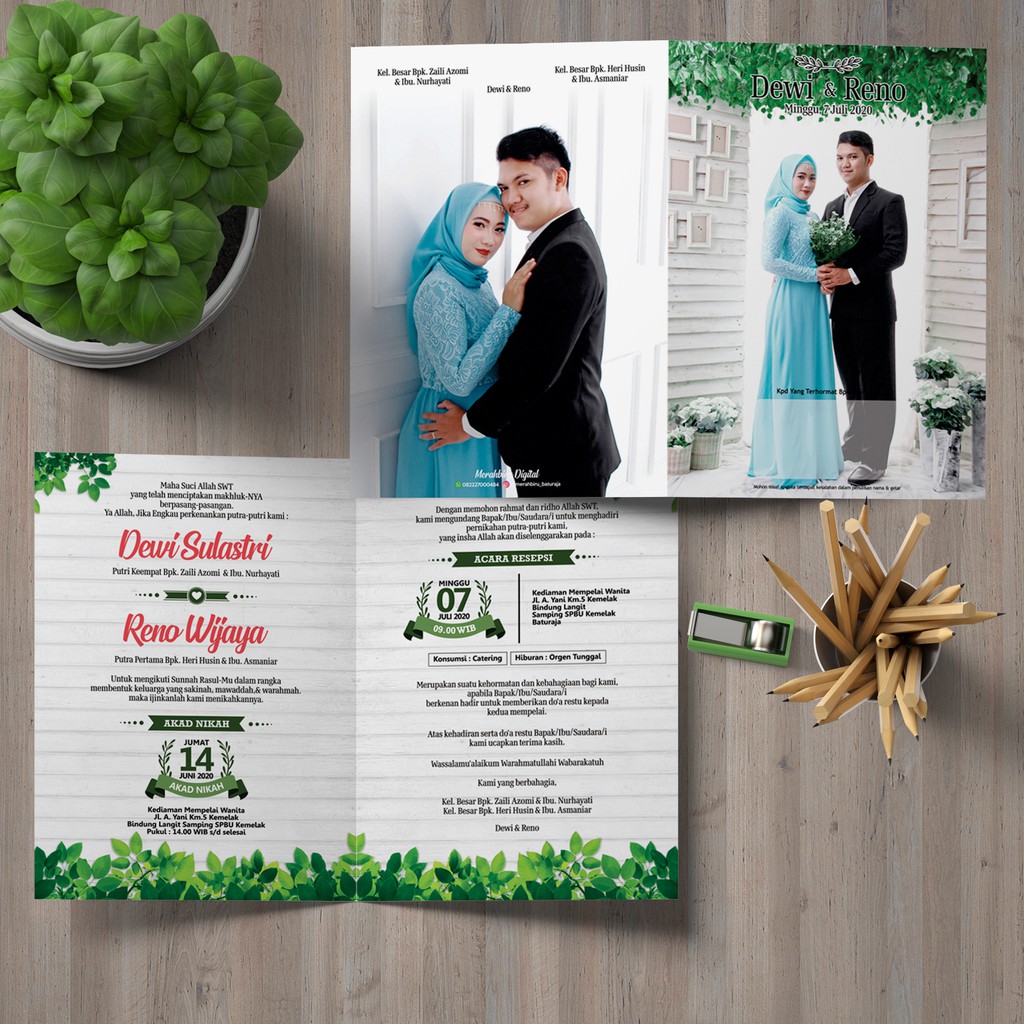 Promo Cetak Undangan Full Colour / BW & Costum Design