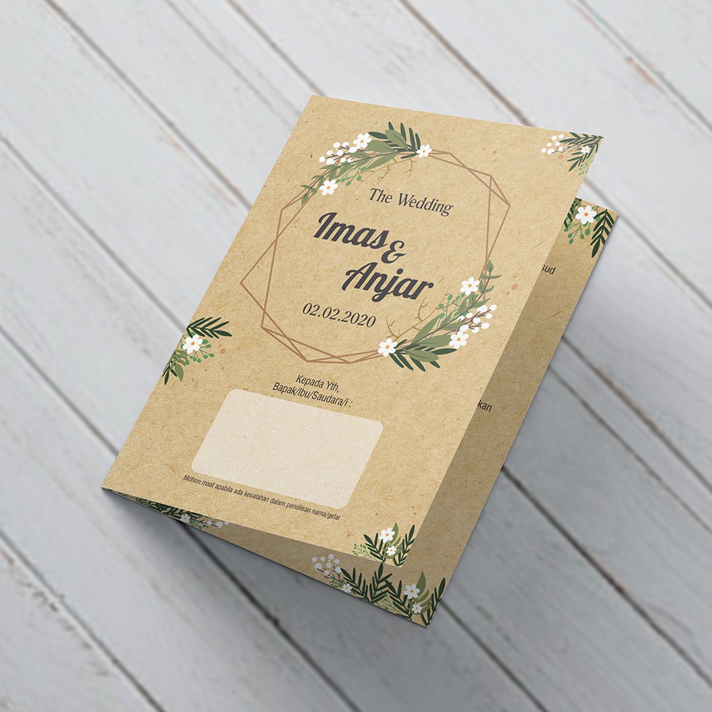 Undangan Pernikahan Tema Rustic & Klasik