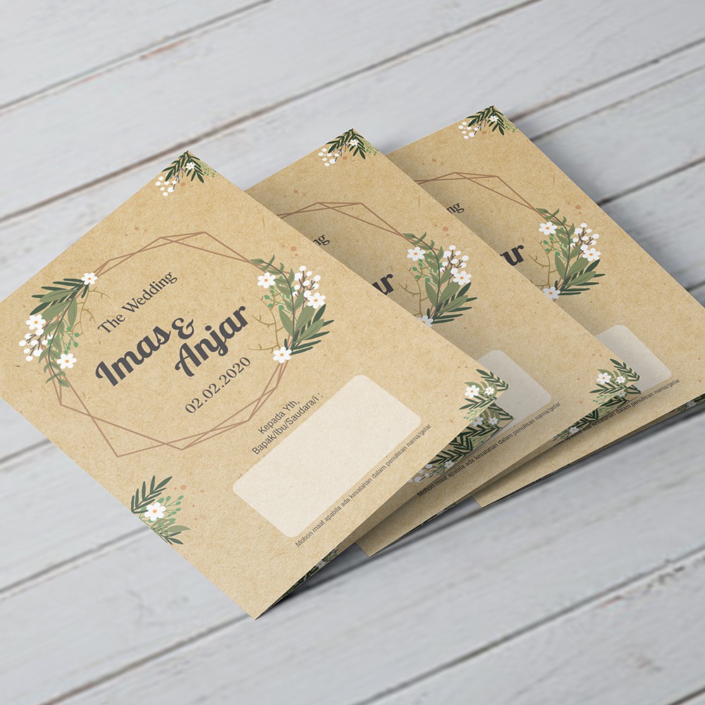 Undangan Pernikahan Tema Rustic & Klasik