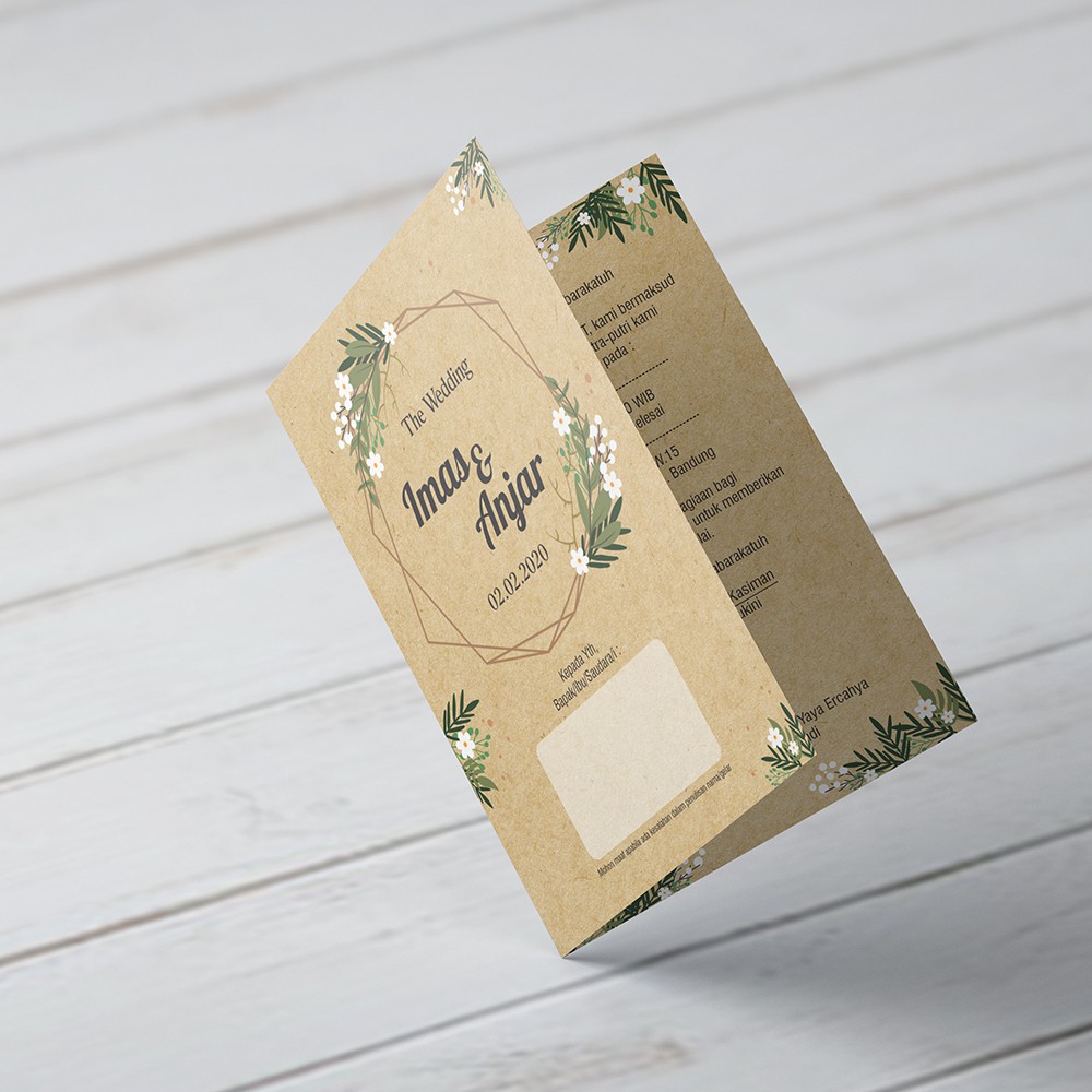 Undangan Pernikahan Tema Rustic & Klasik