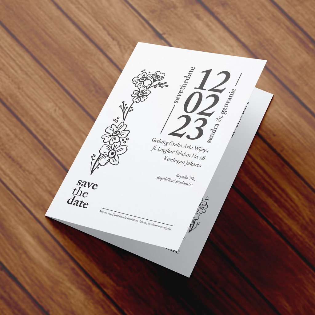 Undangan Pernikahan Unik Mewah Aesthetic Harga Termurah