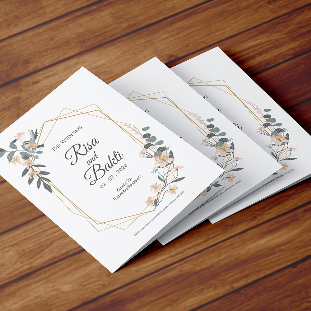 Undangan Simple Elegan Termurah dan Mewah