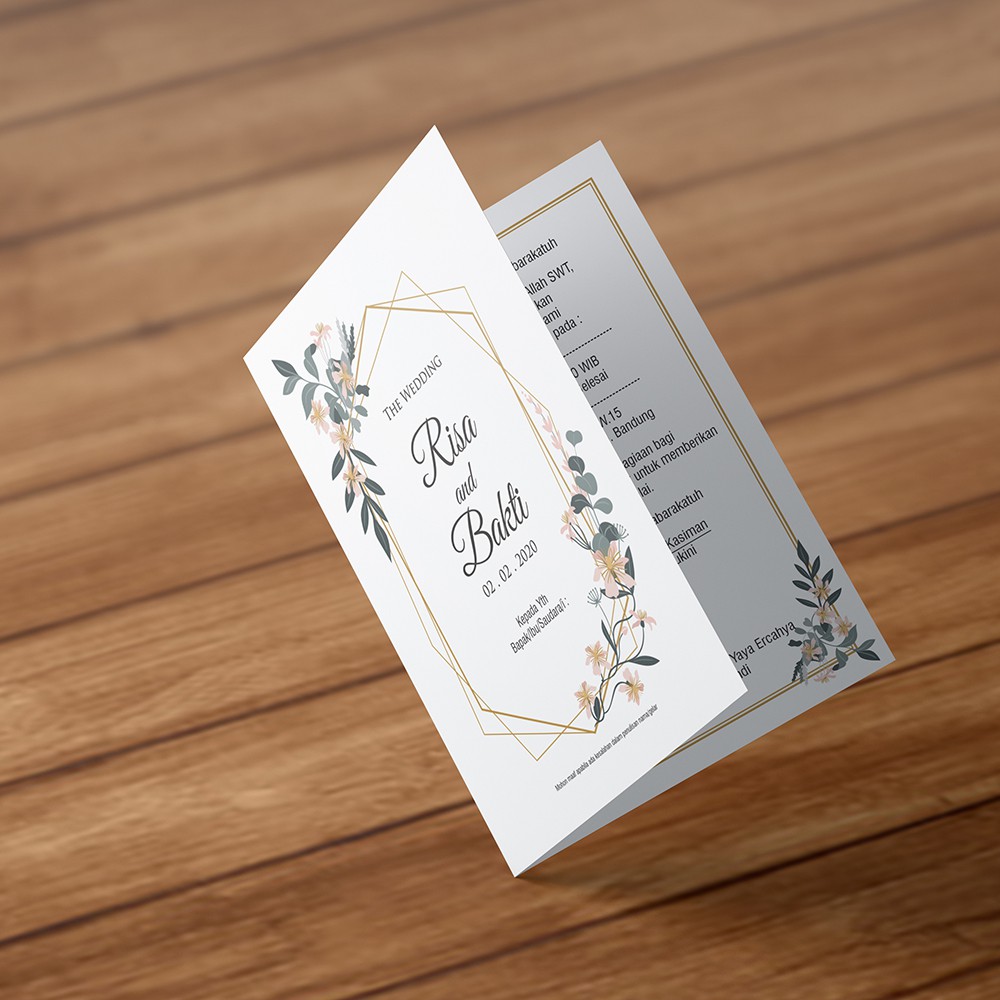 Undangan Simple Elegan Termurah dan Mewah
