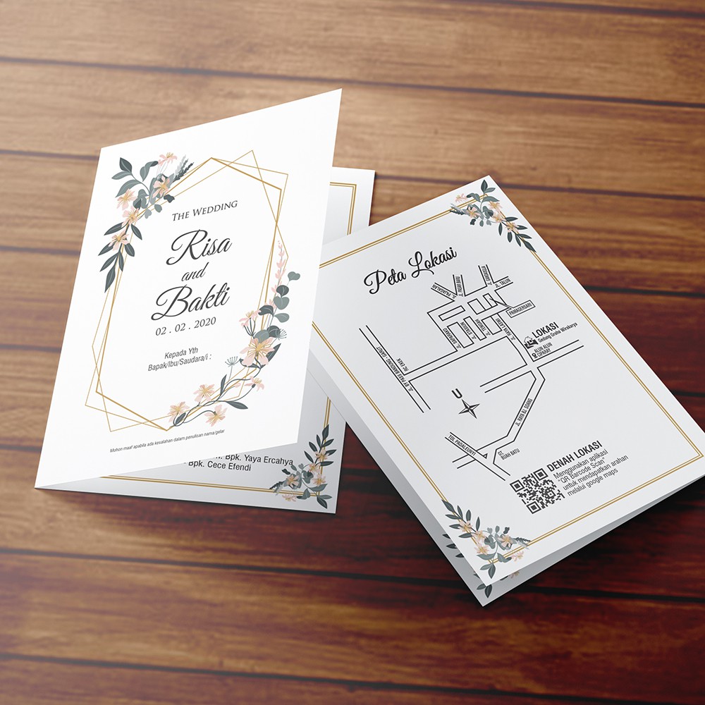 Undangan Simple Elegan Termurah dan Mewah